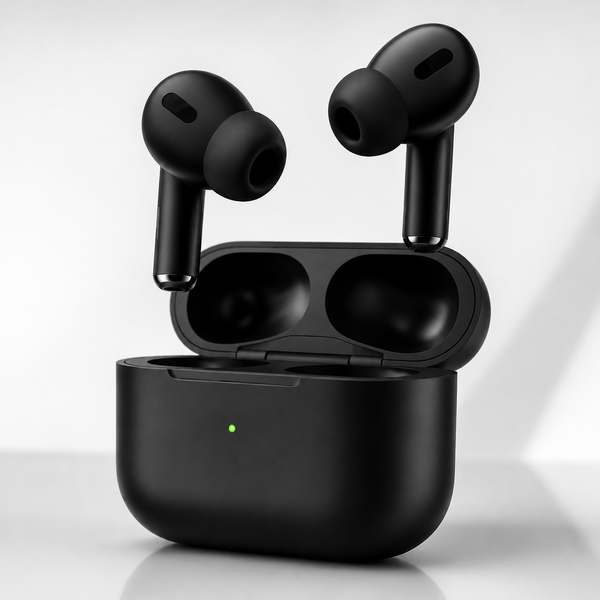 Black TWS Wireless Bluetooth Earbuds with Charging Case